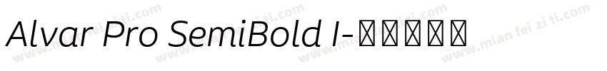 Alvar Pro SemiBold I字体转换